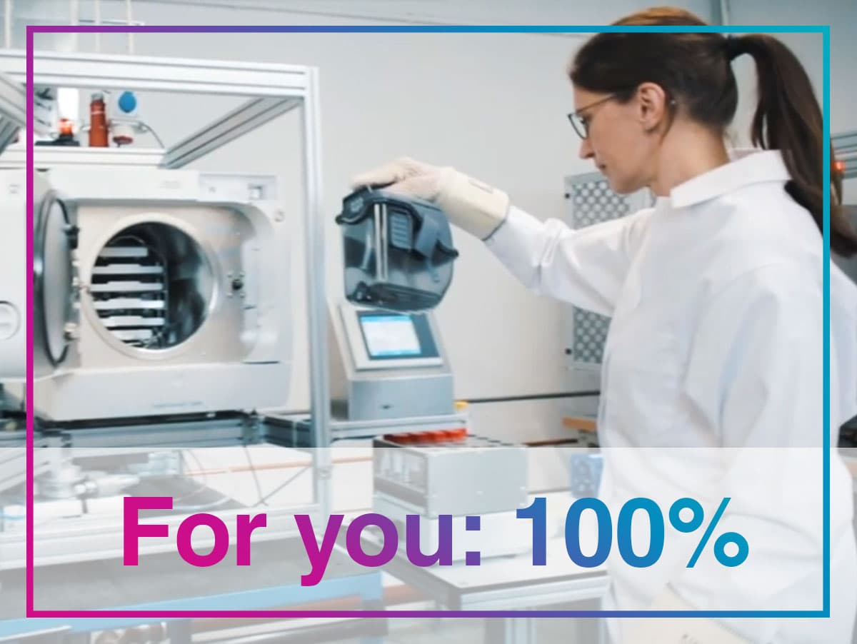 Qualitätsprüfung der 4-in-1 Lösung Careclave